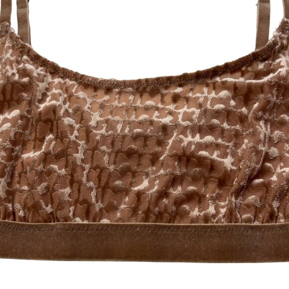SKIMS Velvet Logo Scoop Bralette Sienna Womens Small - Picture 4 of 10